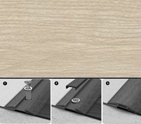 Порог одноуровневый Идеал 213 Дуб Северный 36х4х900 (с дюбель-гвоздями)