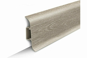 Напольный плинтус Идеал Классик К-П70п (пластиковый с кабель-каналом) 415 Дуб палена, 2200мм/70мм/22мм, 1 м.п.