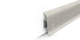 Напольный плинтус Идеал Классик К-П70п (пластиковый с кабель-каналом) 230 Дуб айсберг, 2200мм/70мм/22мм, 1 м.п.