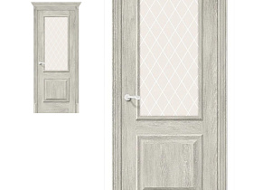 Межкомнатная дверь Браво Классико-13 Chalet Provence, стекло White Сrystal