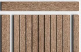 Панель Hiwood  LV124 BR416 120x12x2700 мм, 1 м.п.