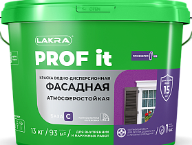Краска фасадная ЛАКРА PROF IT, База С, 23 кг