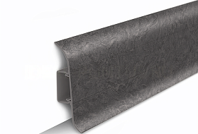 Напольный плинтус Идеал Классик К-П55п (пластиковый с кабель-каналом) 548 Лофт серый, 2200мм/55мм/22мм, 1 м.п.