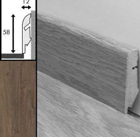 Плинтус Quick-Step QSSKR 58х12мм 01849 Дуб коричневый, 1 м.п.