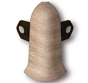 Угол наружный для плинтуса Идеал Классик-70, К-П70-Нк 203 Дуб беленый, 70 мм