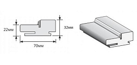 Коробка Т (у,п) для дверей Браво, Look Art