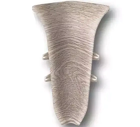 Угол внутренний для плинтуса Идеал Классик-70,К-П70-В (пластиковый с кабель-каналом) 415 Дуб Палена 70 мм