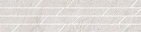 Бордюр Kerama Marazzi SG144/003T Гренель серый светлый мозаичный 46,8x9,8x0,9