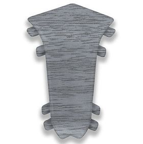 Угол внутренний для плинтуса Идеал Классик-55, К-П55-В 282 Палисандр серый, 55мм