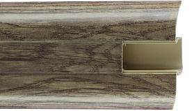 Плинтус ПВХ Winart с кабель-каналом 58 мм 841 Дуб Миланский (58х22х2500 мм), 1 п.м.