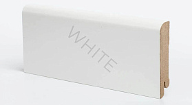 Плинтус МДФ DeArtio Эконом W02-80 Белый 80х16х2050, 1 м.п.