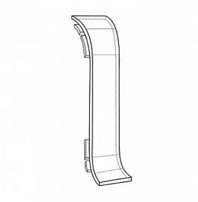 Соединитель для плинтуса Deconika Д-П70-С (пластиковый с кабель-каналом)  212 Дуб светлый 70мм