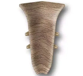 Угол внутренний для плинтуса Идеал Классик-70,К-П70-В (пластиковый с кабель-каналом) 321 Падук 70 мм