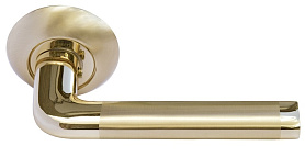 Межкомнатная дверная ручка Morelli Колонна DIY MH-03 SG/GP Комбинация матового золота и золота