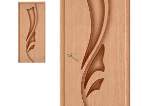 Межкомнатная дверь Браво Шпон Эксклюзив Ф-01 Дуб