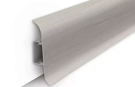 Напольный плинтус Идеал Классик К-П70п (пластиковый с кабель-каналом) 268 Клен серый, 2200мм/70мм/22мм, 1 м.п.