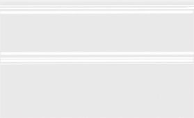 Плитка из керамогранита Kerama Marazzi FMB030R Плинтус Фару белый матовый обрезной 25x15x15