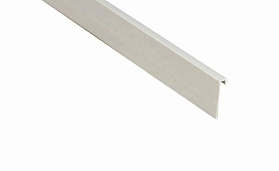 Плинтус ПВХ коннелюрный Bonkeel 2200х28мм, светло-серый (верхняя часть)