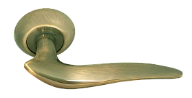 Межкомнатная дверная ручка Rucetti RAP 4 AB, Античная Бронза