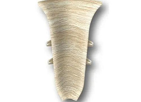 Угол внутренний для плинтуса Идеал Классик-70,К-П70-В (пластиковый с кабель-каналом) 272 Сосна золотистая 70 мм