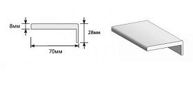 Наличник Т Тип-0 для дверей Браво, Букле черное/Snow Art