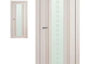 Межкомнатная дверь Profil Doors экошпон серия X 16X Ясень белый (Эш Вайт) Мелинга полотно со стеклом квадро матовое