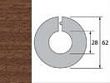 Обвод для труб Идеал 28 мм 293 Орех темный
