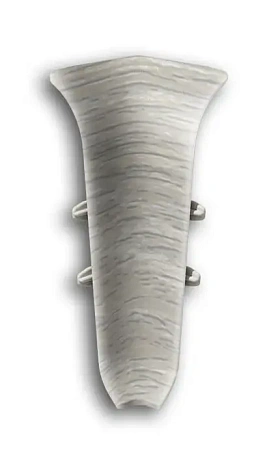 Угол внутренний для плинтуса Идеал Классик-70,К-П70-В 253 Ясень Серый, 70 мм