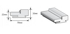 Коробка Т (у,п) для дверей Браво, Snow Art (mr.wood)