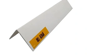 Угол ПВХ 50x50мм Идеал, 001 Белый (25 шт/уп)