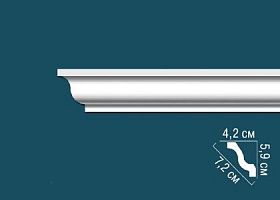 Карниз Перфект гладкий AB151 42х59х2440 мм, 1 м.п.