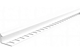 Профиль внутренний для плитки DECONIKA 10 мм, 2.5 м, Д-Пл10-Н   001-0 Белый глянец