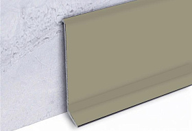 Алюминиевый напольный плинтус Русский профиль, анодированный шампань матовый, 60х11,2х2500 мм, 1 м.п