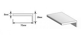 Наличник Т Тип-0 для дверей Браво, Luna