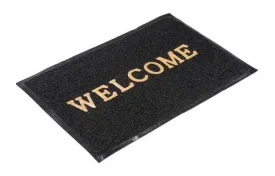 Коврик ПВХ пористый Welcome, Черный 60x90 см