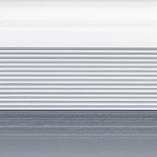 Порог (стык) Русский профиль  разноуровневый анодированный, 38*900 мм, Серебро матовое