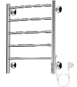Полотенцесушитель электрический Terminus Классик П5 450х550 справа, Хром