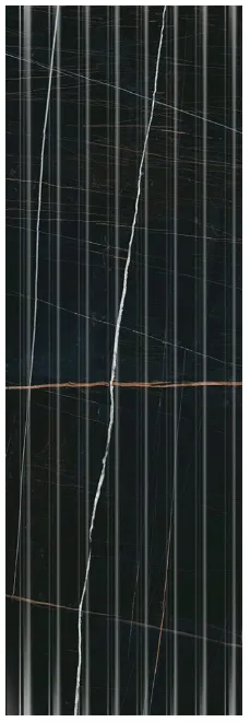 Керамическая плитка Kerama Marazzi 14035R Греппи черный структура обрезной 40x120, 1 кв.м.