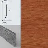 Плинтус шпонированный Burkle Махагон 70x15, 1 м.п.