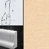 Плинтус шпонированный Burkle Клен 60x22, 1 м.п.