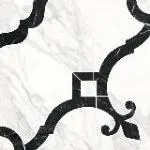 Декор Kerama Marazzi ID88T Фрагонар наборный белый 1/4 розона 30x30x0,9