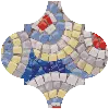 Декор Kerama Marazzi OP/A172/65000 Арабески Майолика Гауди 6.5х6.5