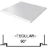 Потолок кассетный Cesal 600х600мм (Tegular 90°), белый матовый 3306